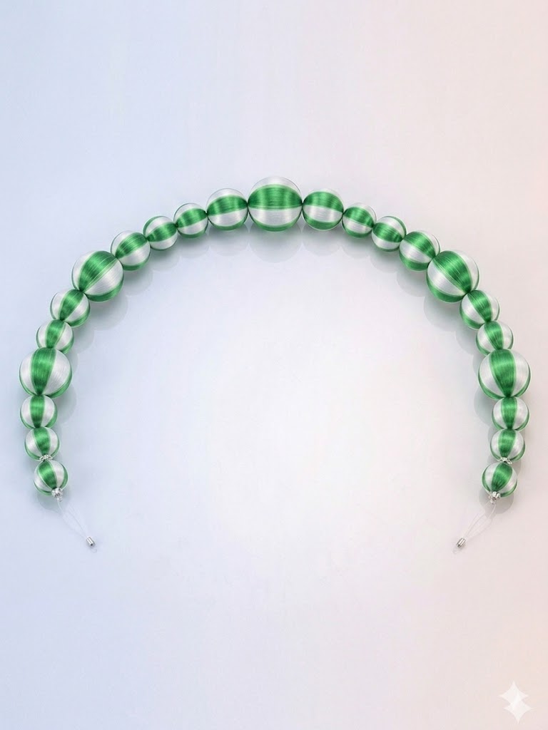 Aurora Series: Handmade Silk Thread Ball Garland