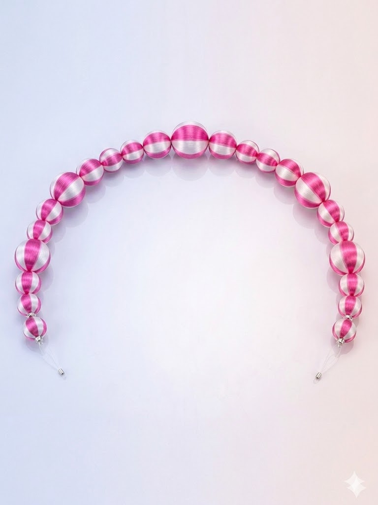Aurora Series: Handmade Silk Thread Ball Garland